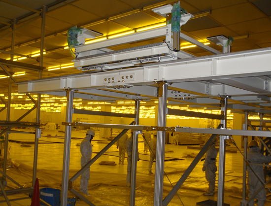 Clean room transmission equipment installation works