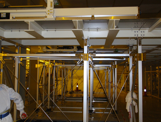 Clean room transmission equipment installation works